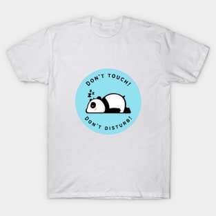 Cute Sleeping Panda Cartoon Design T-Shirt